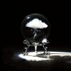 1pc Thunder Cloud Round Holiday Gift Desktop Home Creative Crystal Ball Small Ornaments, Living Room Bedroom Decoration Crafts, Home Decor,Christmas G