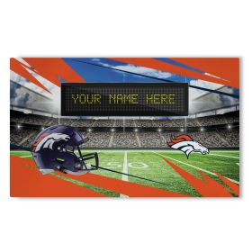 [Personalization Only] Official NFL Broncos - 36" x 62" Personalized Washable Rug