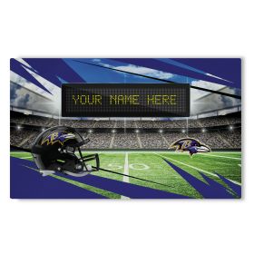 [Personalization Only] Official NFL Ravens - 36" x 62" Personalized Washable Rug