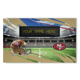 [Personalization Only] Official NFL 49ers - 36" x 62" Personalized Washable Rug