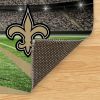 [Personalization Only] Official NFL Saints - 36" x 62" Personalized Washable Rug