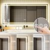 LED Bathroom Mirror, 32x72 inch Bathroom Vanity Mirrors with Lights, Mirrors for Wall with Smart Touch Button, Anti-Fog, Memory Function, Stepless Dim