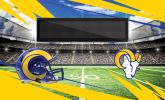 [Personalization Only] Official NFL Rams - 36" x 62" Personalized Washable Rug