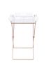 ACME Cercie Tray Table in Clear Acrylic & Copper 98189