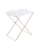 ACME Cercie Tray Table in Clear Acrylic & Copper 98189