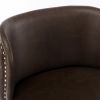 Furniture,Swivel Barstools Adjusatble Seat Height, Modern PU Upholstered Bar Stools with the whole Back Tufted, for Home Pub and Kitchen Island(Brown,