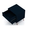 Manhattan Comfort Rockefeller 2.0 Mid-Century Modern 2-Drawer Nightstand in Midnight Blue