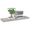 Floating Wall Shelves 4 pcs Concrete Gray 31.5"x9.3"x1.5" MDF