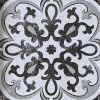 Distressed Black and White Medallion Tile 3-piece Wall Decor Set