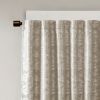 Jacquard Lined Total Blackout Rod Pocket/Back Tab Curtain Panel(Only 1 Pc Panel)