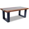 Coffee Table Teak Resin 39.4"x19.7"