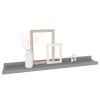 Wall Shelves 4 pcs Gray 23.6"x3.5"x1.2"