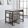 Carson - Counter Kitchen Table - Pearl Silver