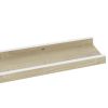 Wall Shelves 4 pcs White and Sonoma Oak 31.5"x3.5"x1.2"