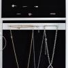 Full Mirror Fashion Simple Jewelry Storage Cabinet With Led Light Can Be Hung On The Door Or Wall