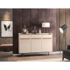 Manhattan Comfort Bradley 53.54 Buffet Stand with 4 Shelves in Off White