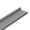 Wall Shelves 4 pcs Gray 23.6"x3.5"x1.2"