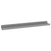 Wall Shelves 4 pcs Gray 23.6"x3.5"x1.2"