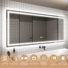 LED Bathroom Mirror, 32x72 inch Bathroom Vanity Mirrors with Lights, Mirrors for Wall with Smart Touch Button, Anti-Fog, Memory Function, Stepless Dim