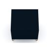 Manhattan Comfort Rockefeller 2.0 Mid-Century Modern 2-Drawer Nightstand in Midnight Blue