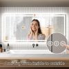 LED Bathroom Mirror, 32x72 inch Bathroom Vanity Mirrors with Lights, Mirrors for Wall with Smart Touch Button, Anti-Fog, Memory Function, Stepless Dim