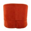 360-degree Swivel Accent Armchair Linen Blend Orange