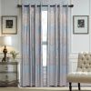 Curtains Damask Jacquard Grommet Semi