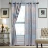 Curtains Damask Jacquard Grommet Semi