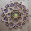 1pc Mandala Wooden Decorative Lamp Yoga Room LED Night Light Multilayered Laser Cut Carved Light Wall Decor For Home Living Room Bedroom Ornament