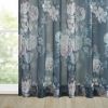 Printed Floral Twist Tab Top Voile Sheer Curtain