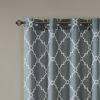 Fretwork Print Grommet Top Window Curtain Panel(Only 1 Pc Panel)