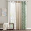 Palm Leaf Burnout Window Sheer(1 Sheer Curtain)