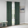 Room Darkening Poly Velvet Rod Pocket/Back Tab Curtain Panel Pair(2 Pcs Window Panels)